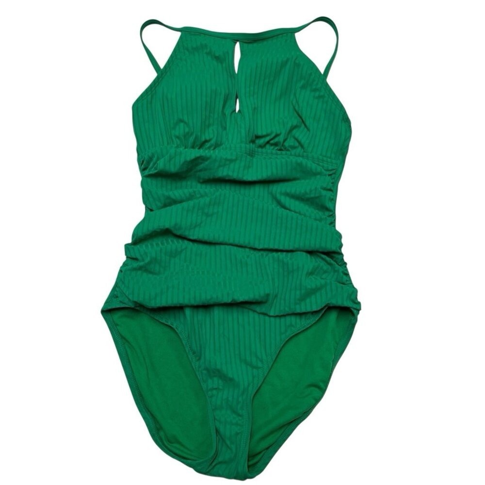 Ellen Tracy Green One-Piece Swimsuit